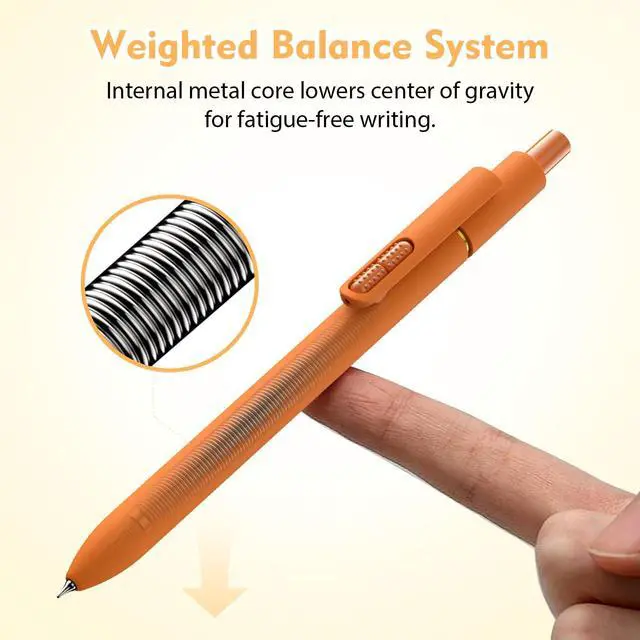 Alt view image 5 of 7 - 8Pcs Colorful Gel Pens - 0.7mm Fine Point Colored Ink Fidget Pens Smooth Writing Quick-Dry Pens, No Bleed, Journaling,Note Taking,Coloring,Drawing, School, Office, Men & Women (Dopamine