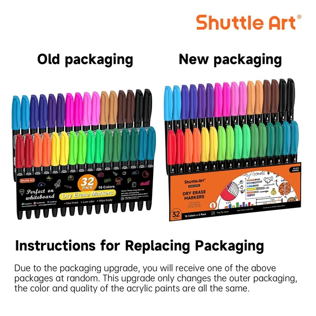 Alt view image 4 of 7 - Dry Erase Markers, 32 Pack 16 Colors Whiteboard Markers,Fine Tip Dry Erase Markers for Kids,Perfect For Writing on Whiteboards,Dry-Erase Boards,Mirrors,Calender,School Office Supplies