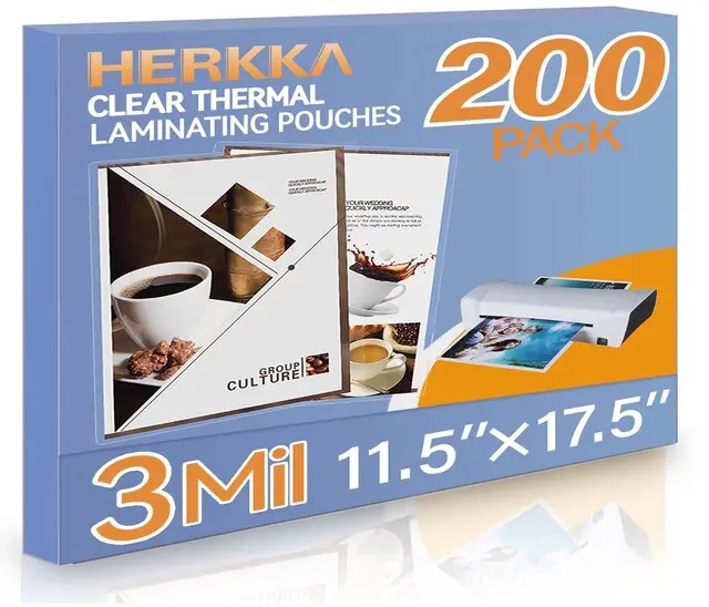Main image of 200 Pack Laminating Sheets, Hold 11 x 17 Inch Sheet, 3 Mil Clear Thermal Laminating Pouches 11.5 x 17.5 Inch Lamination Sheet Paper for Laminator, Round Corner