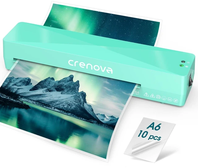 Main image of Laminator Machine with 10 Laminating Sheets, A4 Laminating Machine Hot & Cold with Fast Warm Technology, Thermal Laminator 9 Inch for Home Office School Business Green