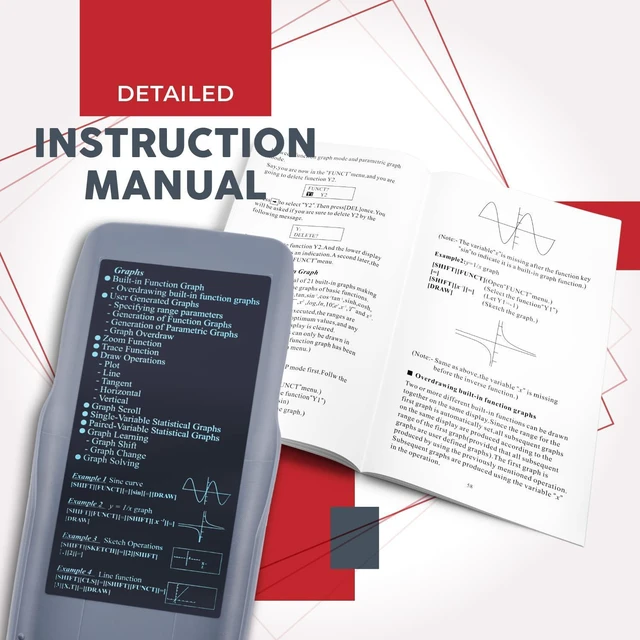 Alt view image 5 of 7 - Scientific Calculators with Graphic Functions, Graphing Calculators with Multiple Modes, Scientific Calculators for Students, High School or College Courses, Calculadora Cientifica, CS-121
