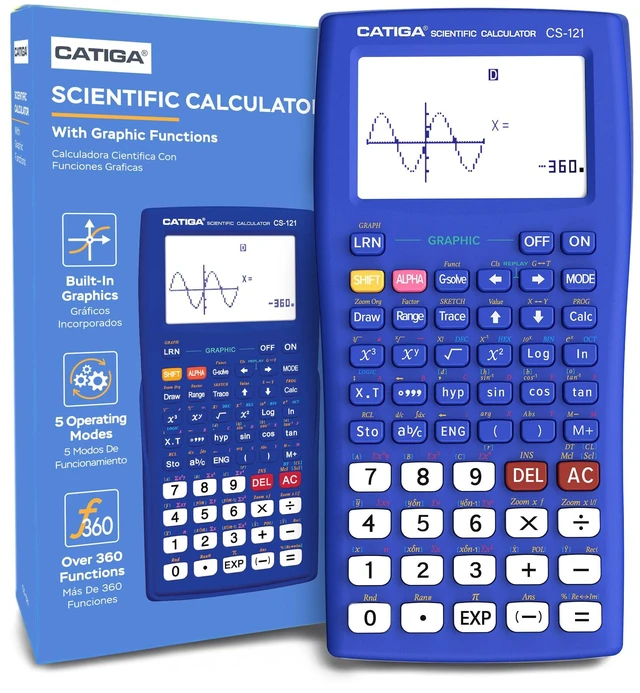 Main image of Scientific Calculator with Graphic Functions - Multiple Modes with Intuitive Interface - Perfect for Beginner and Advanced Courses, High School or College