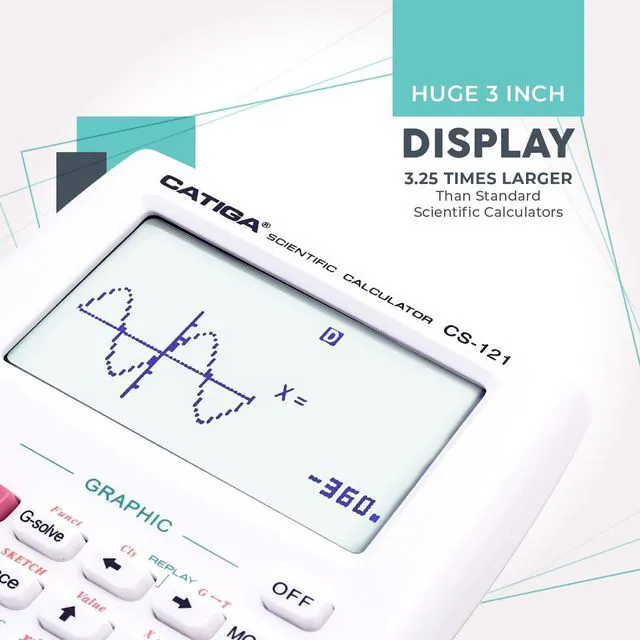 Alt view image 6 of 7 - Scientific Calculators with Graphic Functions, Graphing Calculators with Multiple Modes, Scientific Calculators for Students, High School or College Courses, Calculadora Cientifica, CS-121