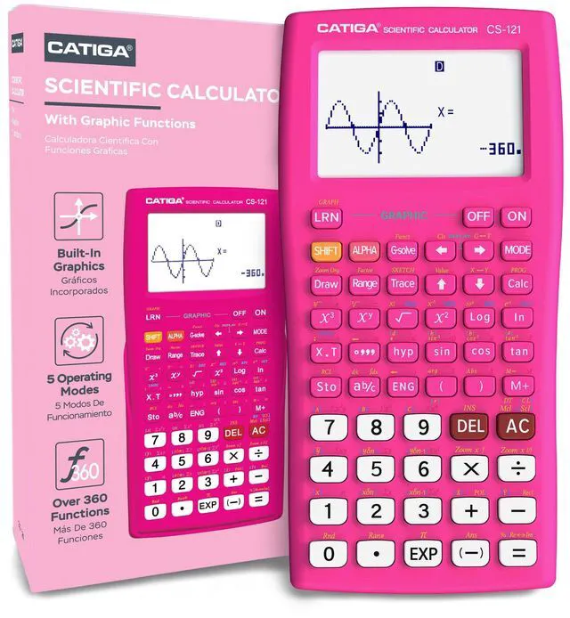 Main image of Scientific Calculators with Graphic Functions, Graphing Calculators with Multiple Modes, Scientific Calculators for Students, High School or College Courses, Calculadora Cientifica, CS-121