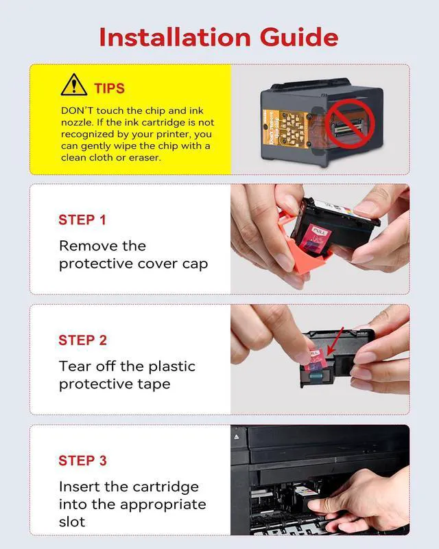 Alt view image 7 of 7 - 260XL 261XL Replacement for Canon 260 and 261 Ink Cartridges PG-260 PG-260XL CL-261, Compatible with PIXMA TS6420a TS6400 TR7020a TR7000 TS5320 TS6420 TS5300 TR7020 Printer, Black&Color