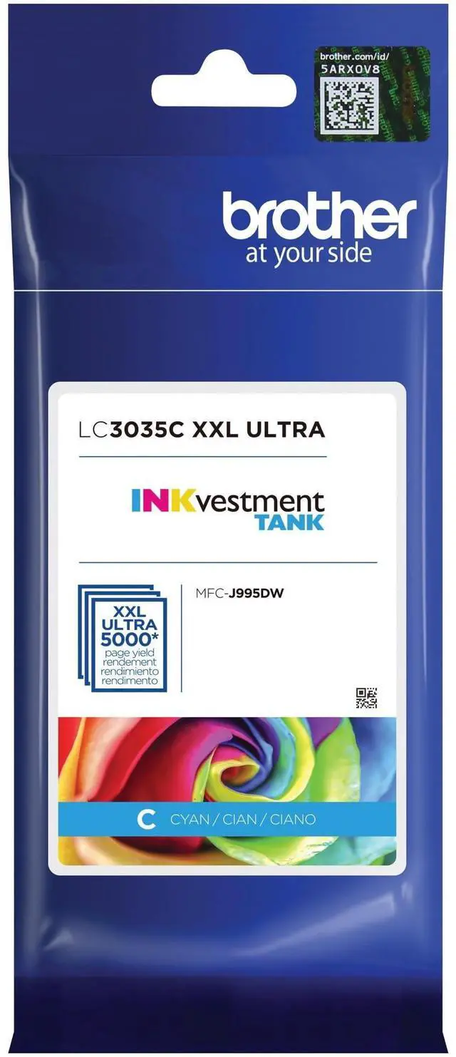 Alt view image 2 of 7 - Genuine LC3035C, Single Pack Ultra High-Yield Cyan INKvestment Tank Ink Cartridge, Page Yield Up to 5,000 Pages, LC3035, Amazon Dash Replenishment Cartridge
