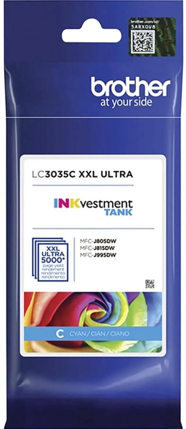 Alt view image 7 of 7 - Genuine LC3035C, Single Pack Ultra High-Yield Cyan INKvestment Tank Ink Cartridge, Page Yield Up to 5,000 Pages, LC3035, Amazon Dash Replenishment Cartridge