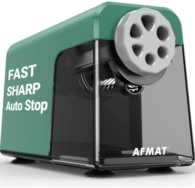 Main image of Heavy Duty Electric Pencil Sharpener, 6 Holes, Auto Stop Pencil Sharpeners for 6-11mm Pencils, Classroom Electric Sharpener for Artists, 7000 Sharpenings, Save Pencils, PSX1