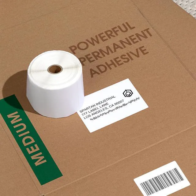 Alt view image 5 of 7 - 4" X 6" Direct Thermal Labels (5000 Count, 20 Rolls) - Printable Postage Shipping Labels for Packages and Returns - Compatible With Zebra and Rollo Printers