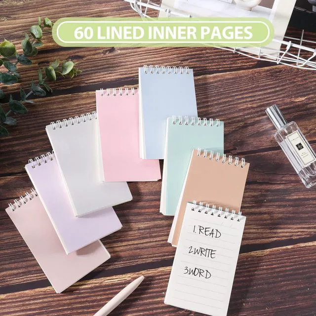 Alt view image 2 of 7 - Small Notebooks Bulk,3x5 Pocket Spiral Notepads With Lined Pages 16 Pcs Mini Notebook for Work,Nursing School Essentials,School&Office Supplies,Nurse Gifts