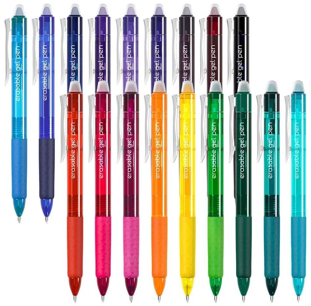 Main image of 18 Colors Retractable Erasable Gel Pens Clicker, Fine Point(0.7), Make Mistakes Disappear, Premium Comfort Grip for Drawing Writing Planner and Crossword Puzzles