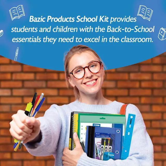 Alt view image 5 of 7 - 65-Piece Middle & High School Kit, Math & Geometry, 65-Case bundles writing, geometry tools in