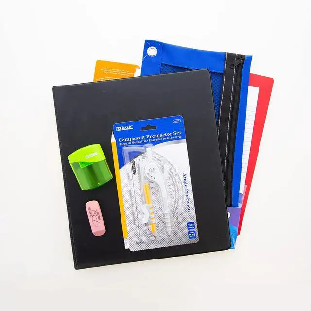 Alt view image 7 of 7 - 65-Piece Middle & High School Kit, Math & Geometry, 65-Case bundles writing, geometry tools in