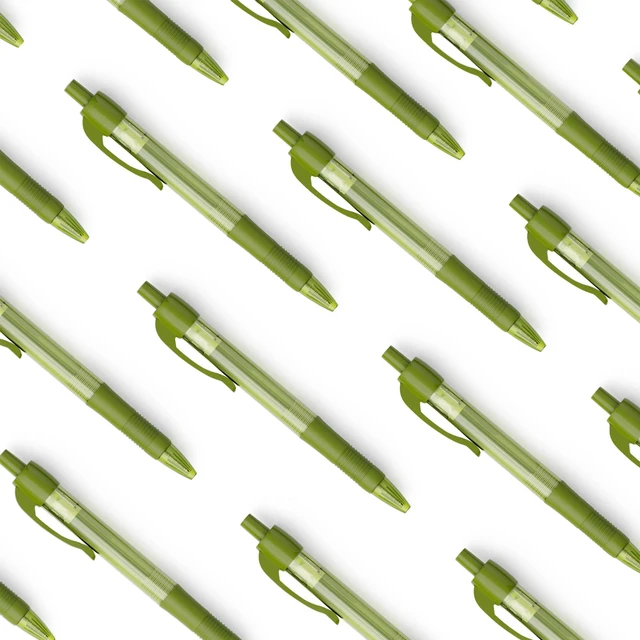Alt view image 6 of 7 - Pens Bulk, 30 Pack No Bleed Sage Green Ink Click Pens with Soft Grip, Wholesale Retractable Ballpoint Pens for Office School, Medium Point Smooth 1.0MM