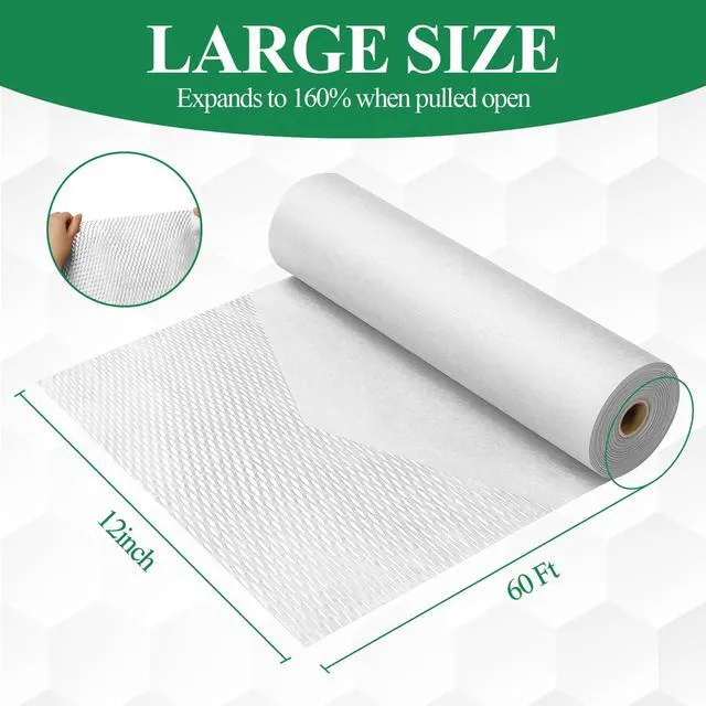 Alt view image 2 of 7 - Honeycomb Packing Paper, 12" x 200' Packing Paper Substitute Alternative for Bubble Cushioning Wrap for Moving Shipping Packaging, Recyclable Moving Supplies Bubble Packing Wrap Roll-White