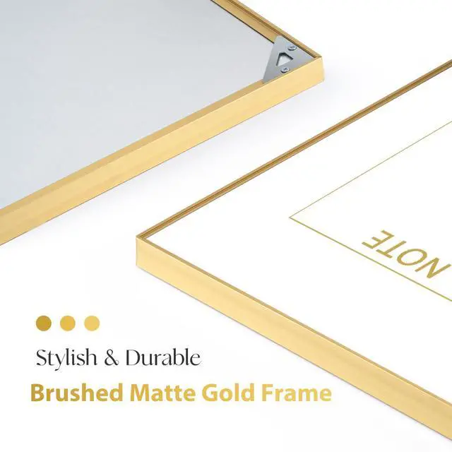 Alt view image 5 of 7 - Dry Erase Calendar Whiteboard Cork Board Combo 36"x24" Magnetic White Board Calendar Dry Erase for Wall, Gold Frame Monthly Combination Board for Office, Home, School
