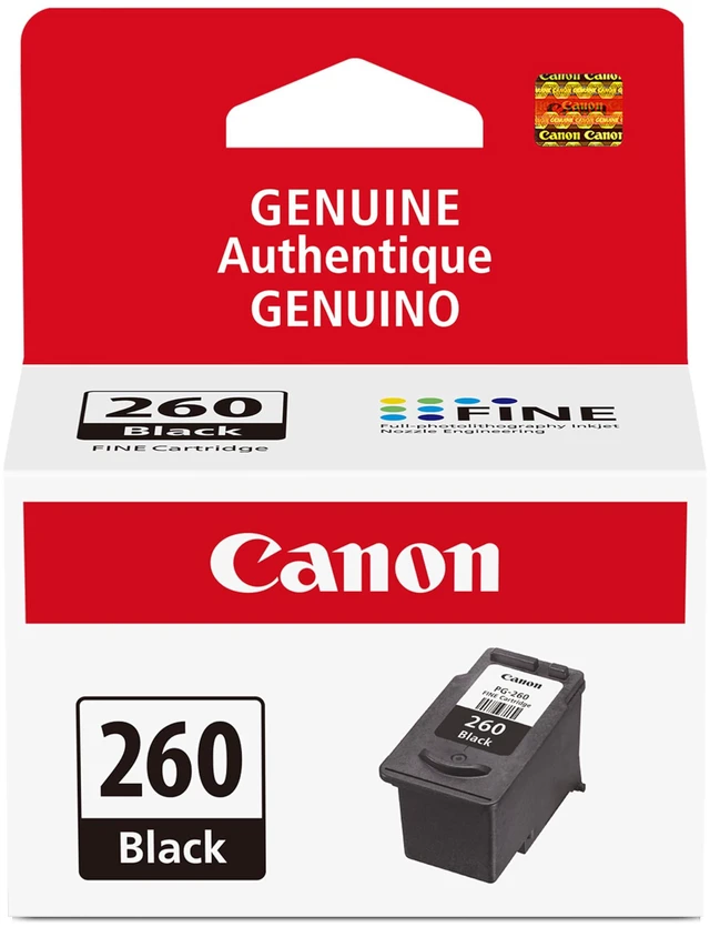 Main image of PG-260 Genuine Black Ink Cartridge, Compatible with TS5320/6420/6420a,TR7020/7020a