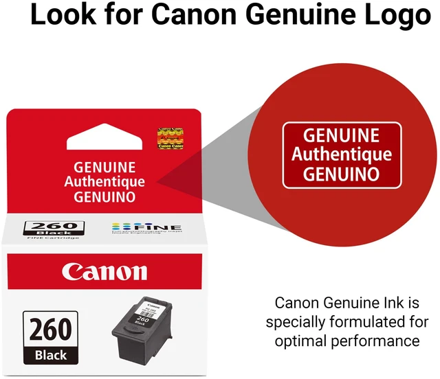 Alt view image 7 of 7 - PG-260 Genuine Black Ink Cartridge, Compatible with TS5320/6420/6420a,TR7020/7020a