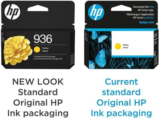 Alt view image 3 of 7 - 936 Yellow Ink Cartridge | Works with OfficeJet 9120, Pro 9110, 9120, 9130, Wide Format 9730 Series | Eligible for Instant Ink | 4S6V1LN | Packaging May Vary