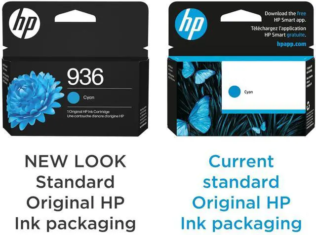 Alt view image 3 of 7 - 936 Cyan Ink Cartridge | Works with OfficeJet 9120, Pro 9110, 9120, 9130, Wide Format 9730 Series | Eligible for Instant Ink | 4S6U9LN | Packaging May Vary