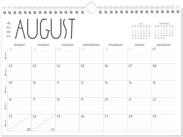 Main image of Wall Calendar 2026-2027, 19 Months (Jun 2026-Dec 2027), 17"x12" Twin-Wire Binding Hanging Calendar, Premium Thick Paper, for Office Home Planning & Organizing