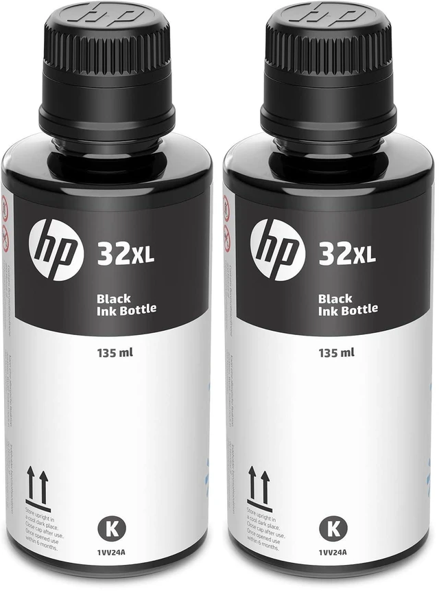 Main image of 32XL | Ink Bottle | Black | Up to 6000 Pages per Bottle| Works Smart Tank Plus 651 and Smart Tank Plus 551 | 1VV24AN | Packaging May Vary (Pack of 2)