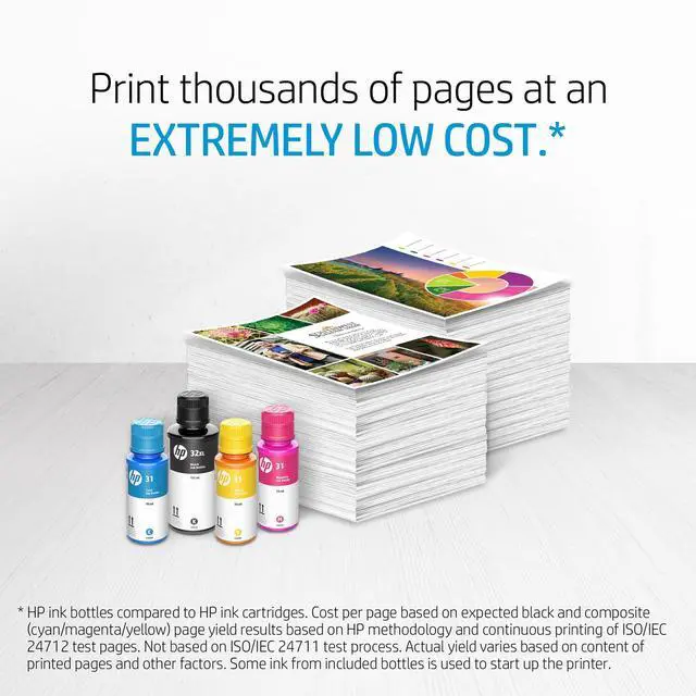 Alt view image 5 of 7 - 31 Cyan, Magenta, Yellow Ink Bottles (3-Pack) | Works with Smart Tank 5000, 6000, 7000 and Smart Tank Plus 500, 600 Series | 9C228AN