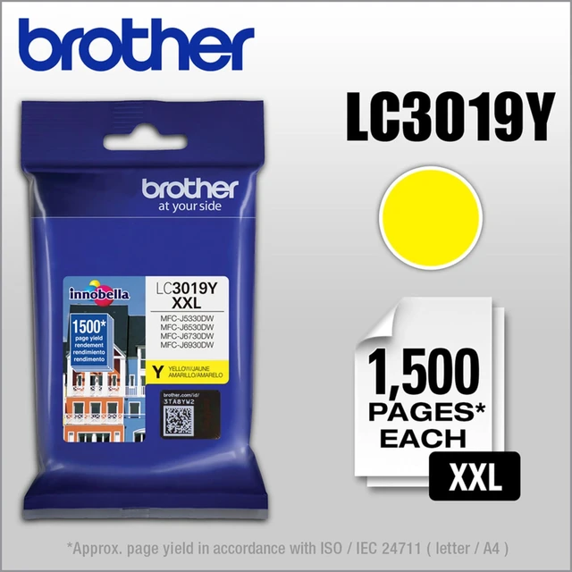 Alt view image 5 of 7 - LC3019Y Super High Yield -Ink -Cartridge - Yellow - 1 Pack In Retail Packing