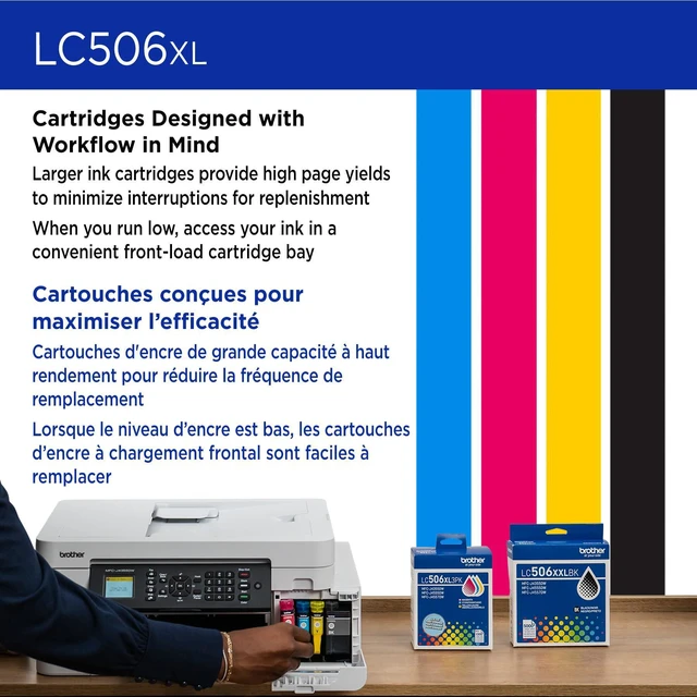 Alt view image 7 of 7 - Genuine LC506XLBK High Yield Black Ink Cartridge (for use INKvestment 4355, 4555, and 4557 Printers)