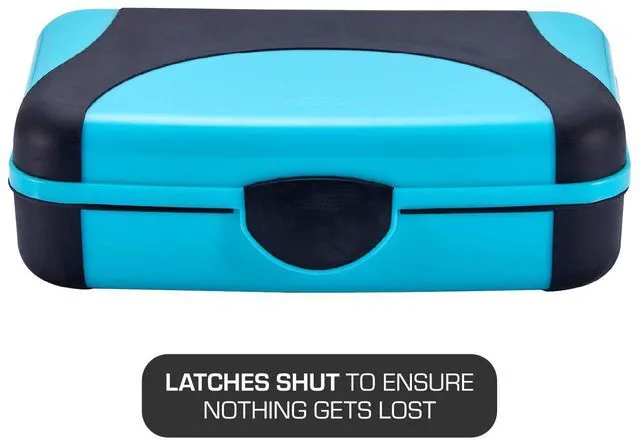 Alt view image 2 of 6 - by Bostitch Hard Pencil Case, Durable Plastic Pencil Box, Kid-Friendly Colors in Blue & Turquoise, 2-Pack