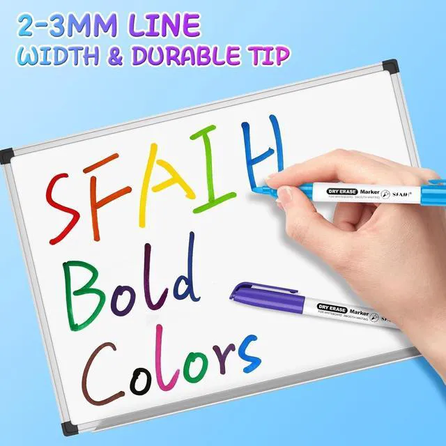 Alt view image 4 of 7 - Fine Tip Dry Erase Markers, 72 Pack, 12 Colors, 1-2mm Line, Non-Toxic Easily Erases, Non-Toxic Ink, Perfect for Whiteboards, Ideal for Kids, Students, Group Work & Classroom, Back to School