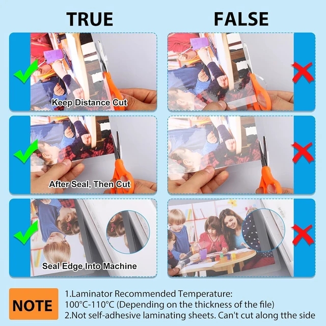 Alt view image 6 of 7 - Laminating Sheets,200 Pack,3 mil,8.9x11.4,Thermal Pouches Thermal Laminating Pouches, Clear, Letter Size, 8.9 x 11.4 Inches, 3 mil, Office & School Supplies, 200 Pack