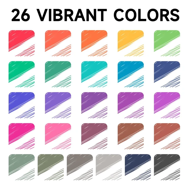 Alt view image 2 of 7 - Erasable Gel Pens, 26 Colors Retractable Erasable Pens Clicker for Back to School, Fine Point, Make Mistakes Disappear, Assorted Color Inks for Drawing Writing Planner and Crossword Puzzles