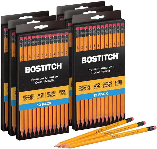 Main image of Office Premium #2 Pencils, American Cedar Wood, Pre-Sharpened, HB Graphite, 72-Pack