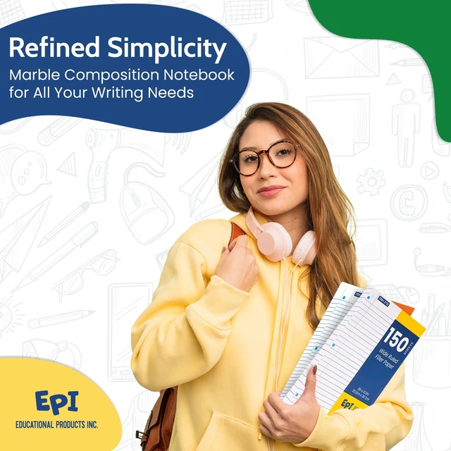 Alt view image 7 of 7 - Filler Paper | College Ruled | Loose Leaf, 3-Hole Punched, 10.5 x 8 in, 150 Sheets | School, Office, Notes, Binder Refill - 36 Pack