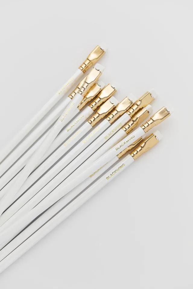 Alt view image 6 of 7 - Pearl Pencils, Balanced Japanese Graphite, White, 12 Count