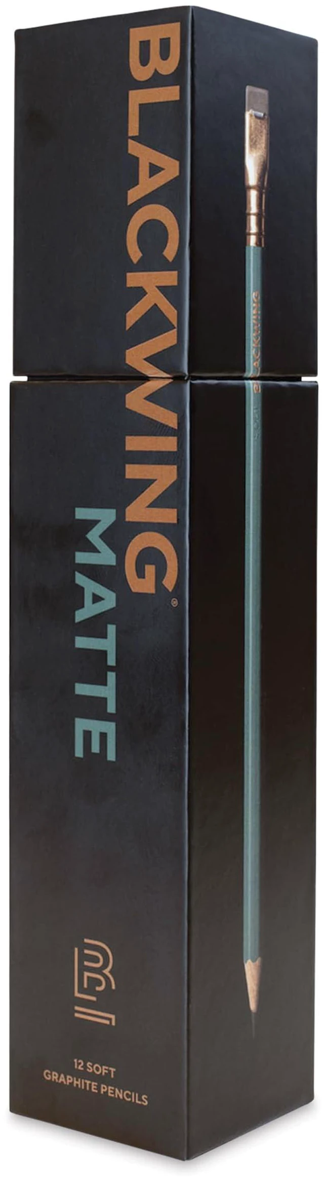 Main image of Matte Pencils, Soft Japanese Graphite, Green Finish, 12 Count