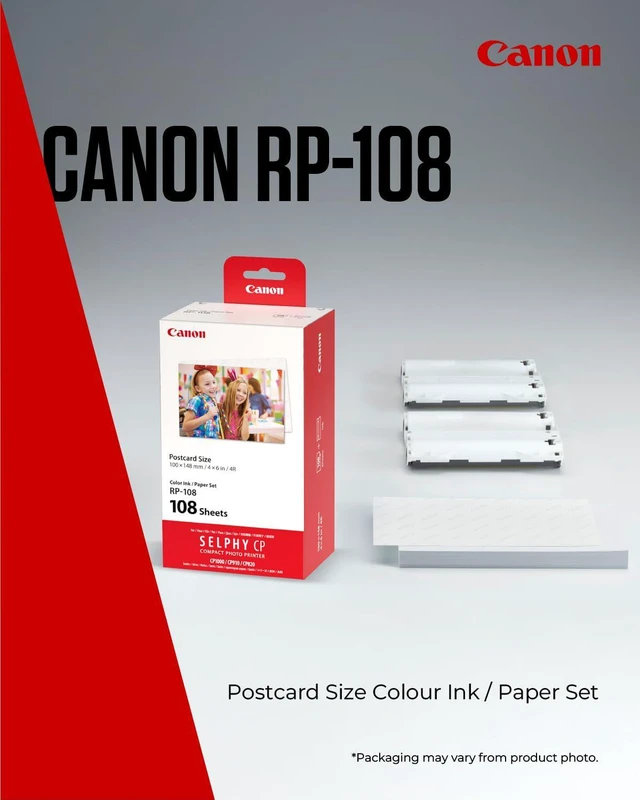 Alt view image 2 of 7 - RP-108 Color Ink/Paper Set, Compatible with SELPHY CP910/CP820/CP1200/CP1300