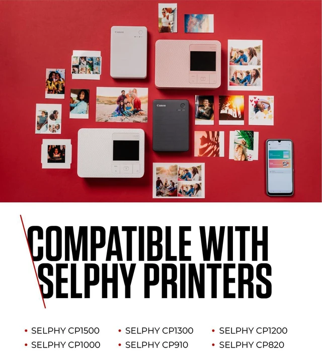 Alt view image 6 of 7 - RP-108 Color Ink/Paper Set, Compatible with SELPHY CP910/CP820/CP1200/CP1300