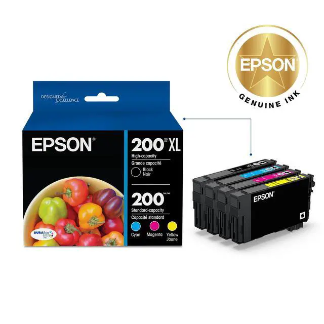Alt view image 2 of 6 - T200XL-BCS DURA Ultra High Capacity Genuine Ink Cartridge Black and Color Combo Pack