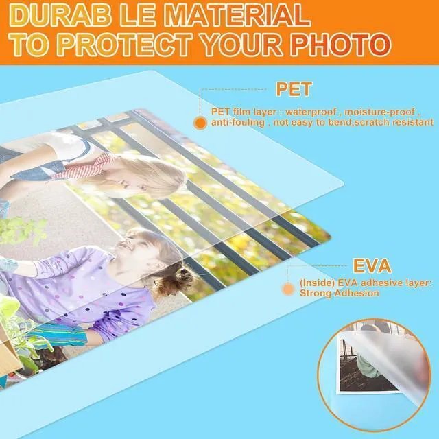 Alt view image 3 of 7 - 100 Pack Laminating Sheets, Hold 11 x 17 Inch Sheet, 3 Mil Clear Thermal Laminating Pouches 11.5 x 17.5 Inch Lamination Sheet Paper for Laminator, Round Corner
