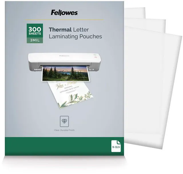 Main image of Thermal Clear Laminating Pouches, Letter Size Sheets, 3 Mil, 300pk Premium Protection, Dry-Erase Friendly, Perfect for Classroom School Supplies & Projects, For Use with All Thermal Laminators