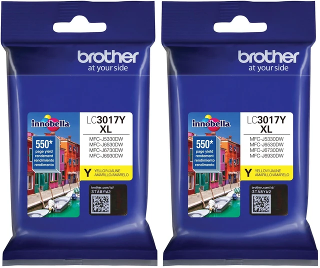 Main image of LC3017Y High Yield Yellow Ink Cartridge (Pack of 2)