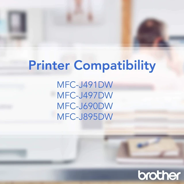 Alt view image 2 of 5 - Printer LC3011C Single Pack Standard Cartridge Yield Up to 200 Pages LC3011 Ink Cyan