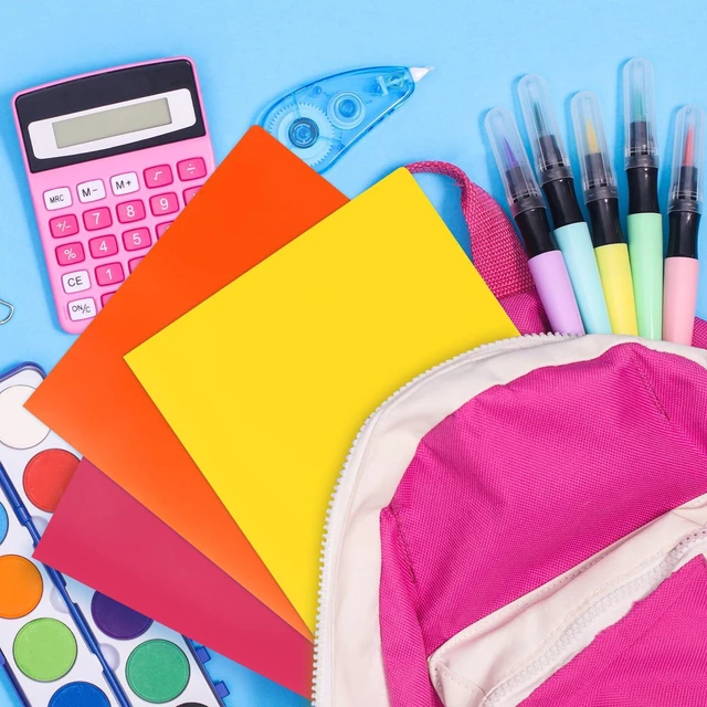 Alt view image 5 of 7 - 100pcs Plastic Folders with Pockets, Heavy Duty Pocket Folders with 4 Pockets for Office and School, Letter Size, 10 Assorted Colors