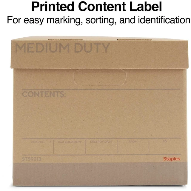 Alt view image 5 of 7 - Medium Duty 100% Recycled Storage Boxes Letter/Legal Size 12/Pack Eco-friendly stackable boxes for document storage in offices