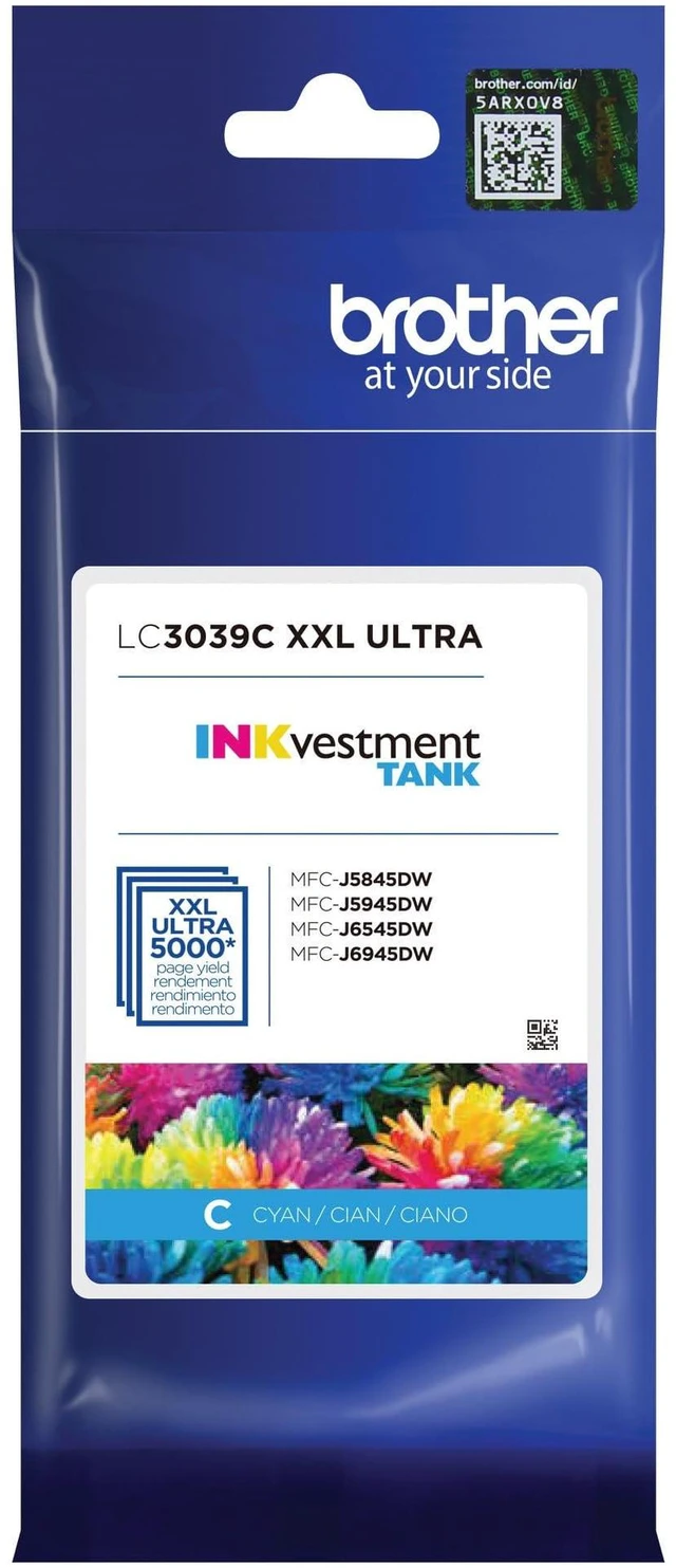 Alt view image 2 of 7 - Genuine LC3039C, Single Pack Ultra High-Yield Cyan INKvestment Tank Ink Cartridge, Page Yield Up to 5,000 Pages, LC3039, Amazon Dash Replenishment Cartridge
