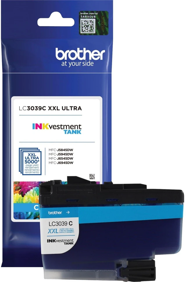 Alt view image 6 of 7 - Genuine LC3039C, Single Pack Ultra High-Yield Cyan INKvestment Tank Ink Cartridge, Page Yield Up to 5,000 Pages, LC3039, Amazon Dash Replenishment Cartridge