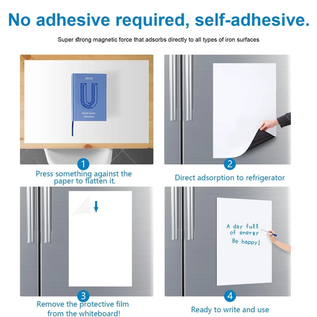 Alt view image 7 of 7 - Large Magnetic Fridge Whiteboard: Keep Every Family to-Do List Clear Supports Whole-Family Planning, 48" x 36" Reusable Dry Erase Surface, Weekly Menus, Schedules, Easy to Write & Clean