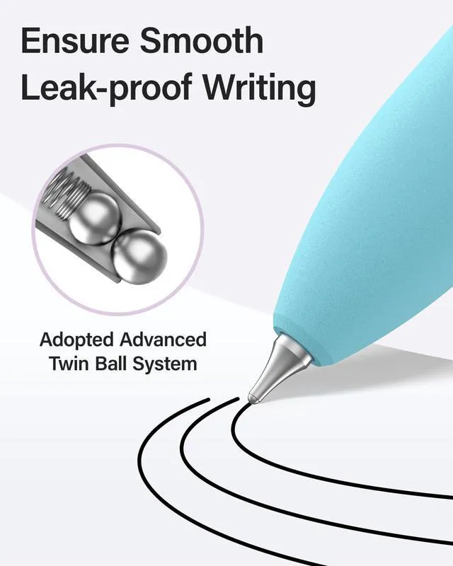 Alt view image 4 of 7 - 16 Pcs Gel Pens-Black Ink, Fine Point(0.5mm),with Fidget Clip Quick-Drying,Stress Relief, Smooth Writing,School and Office Supplies